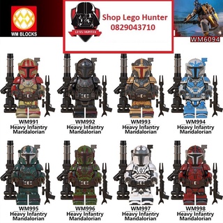 Xếp Hình WM 6094 Minifigures Star Wars Heavy infantry Mandalorian mô hình lắp ráp chiến binh chiến tranh giữa các vì sao