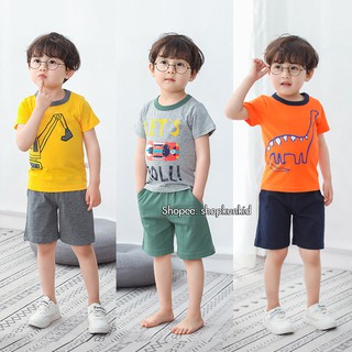 Set quần áo cộc tay bé trai 27KIDS