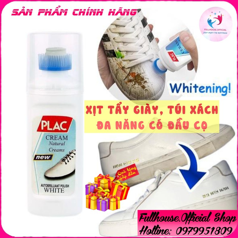 [Combo 5 Chai] Xịt Tẩy Trắng Giày Túi Xách Flac + Kèm Đầu Cọ ✅FLASH SALE✅