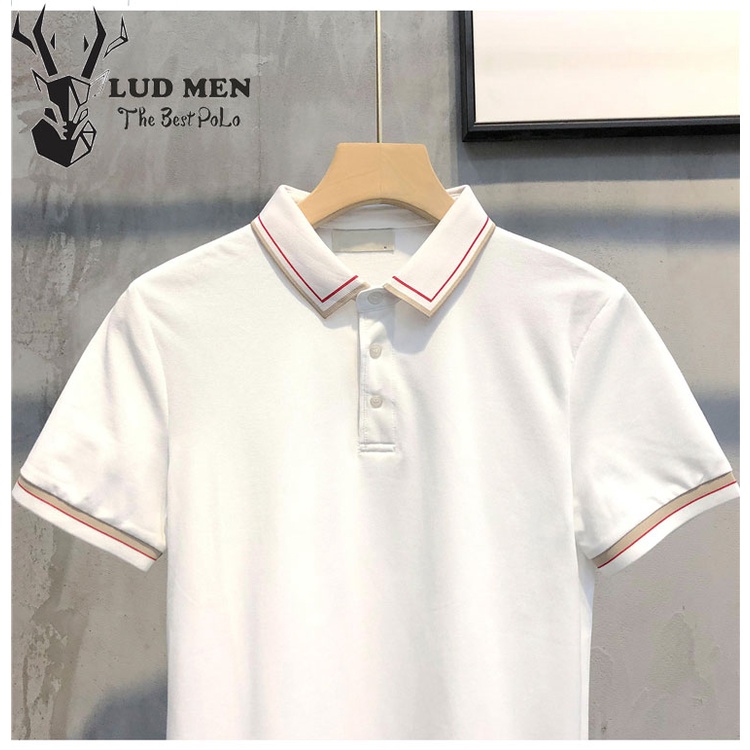 Áo polo nam tinh tế LUDMAN vải cá sấu 4 chiều, xuất xịn, chuẩn form, sang trọng, thanh lịch