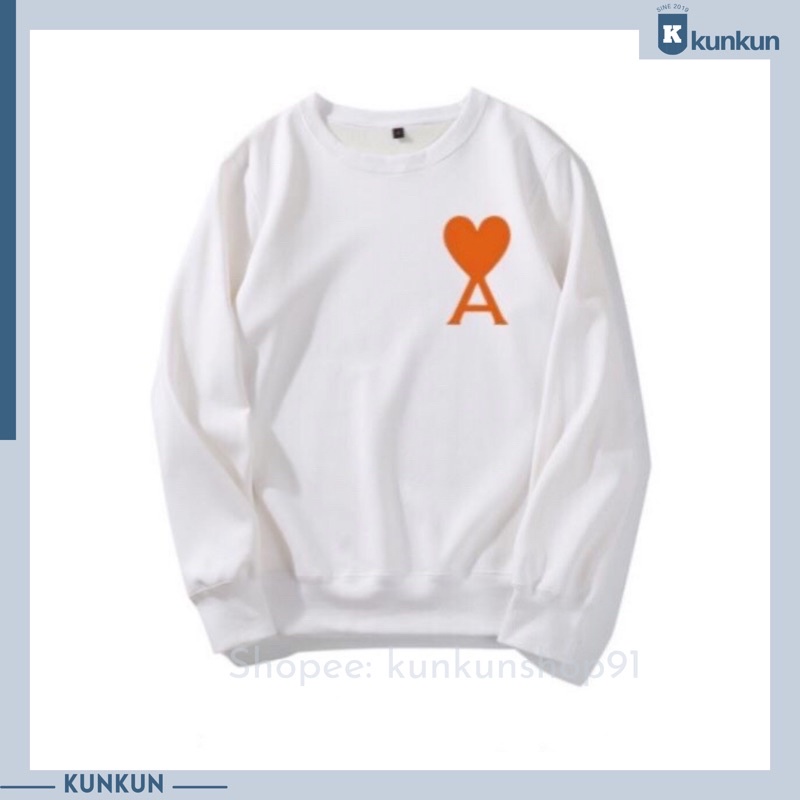 Áo Sweater Dài Tay Tim A Tiêu Chiến, Ziao Zhan