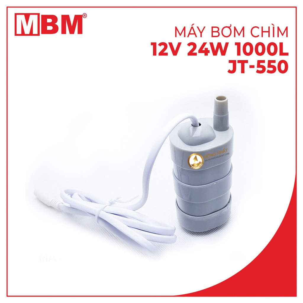 [XẢ HÀNG TỒN][NHẬP MÃ GIẢM NGAY 5%]Máy bơm chìm 12V 24W 1000L JT-550 - hỗ trợ kỹ thuật trọn đời