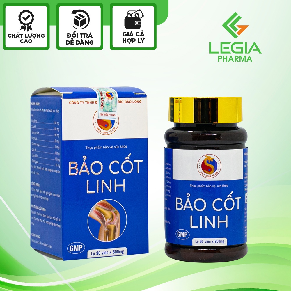Viên uống Bảo Cốt Linh 60 viên/lọ LG36 hỗ trợ mạnh gân cốt, giảm đau nhức xương khớp do phong thấp - Legia Pharma