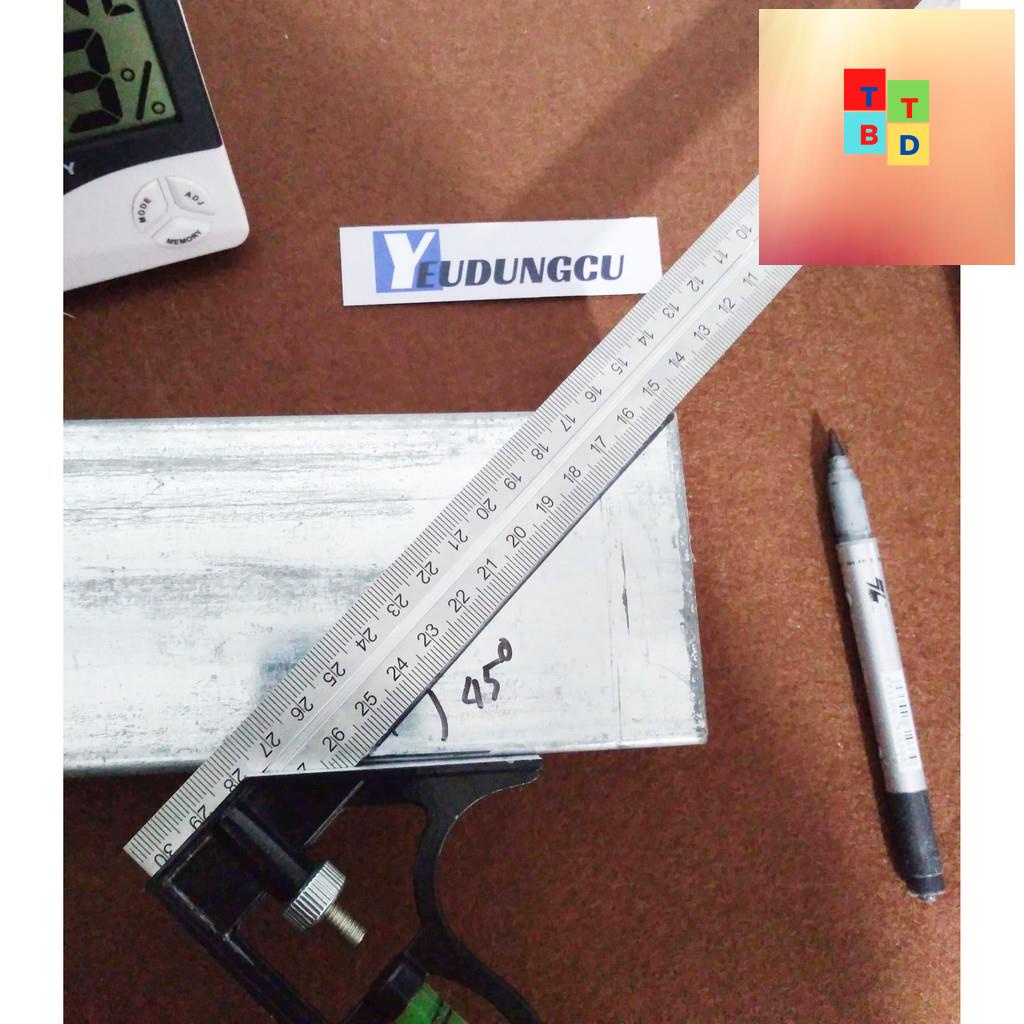 Thước ke góc vuông góc 45 độ đa năng 30cm