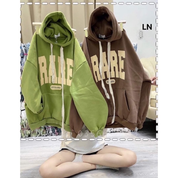 Áo hoodie nỉ cotton RARE LN12