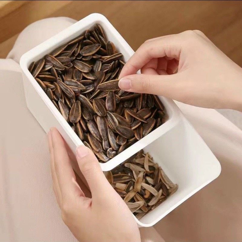 Hộp Đựng Đồ Ăn Vặt 2 Tầng ,Khay Rổ Nhựa Đựng Hoa Quả,Bánh Kẹo Đồ ăn Nhẹ 2 Tầng Sạch Sẽ,Tiện Lợi Đậu Đậu GDTM