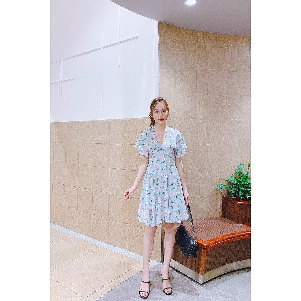 Đầm xòe ngắn tay xòe nhún ngực DEA0201- 20Again | BigBuy360 - bigbuy360.vn