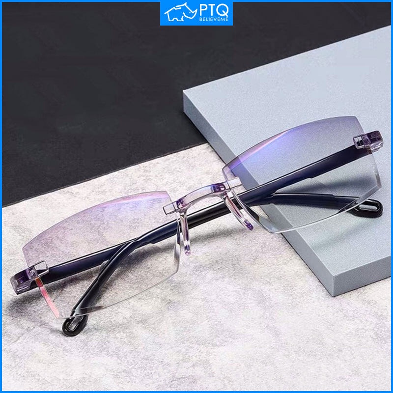 Kính Đọc Sách Không Gọng Chống Ánh Sáng Xanh PTQ Bifocal