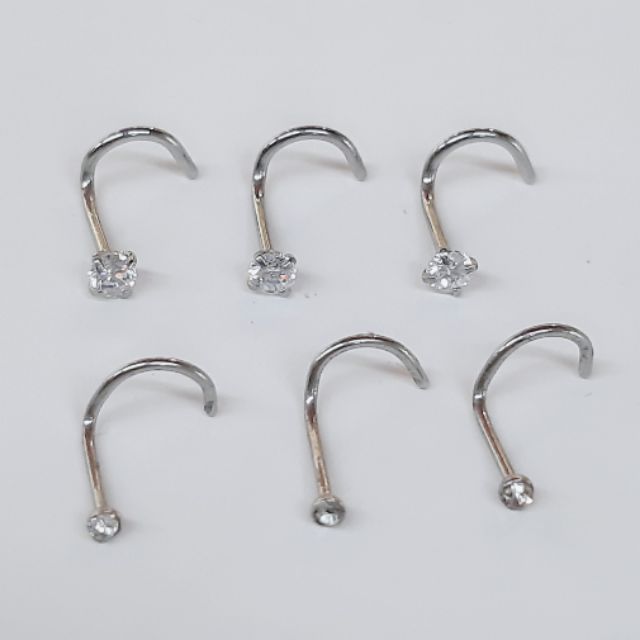 KHUYÊN CÁNH MŨI L CONG ĐÍNH ĐÁ/ KHUYÊN THÉP Y TẾ