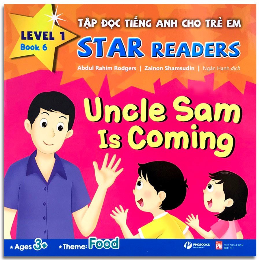 Combo Bộ 6 Cuốn Sách Tập Đọc Tiếng Anh Cho Trẻ Em - Star Readers - Song ngữ Việt - Anh