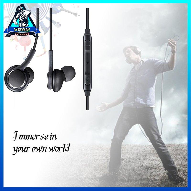 [Fitslim] Stereo In-Ear Earphones With Mic Wired Headset For Samsung Galaxy S8 S8Plus