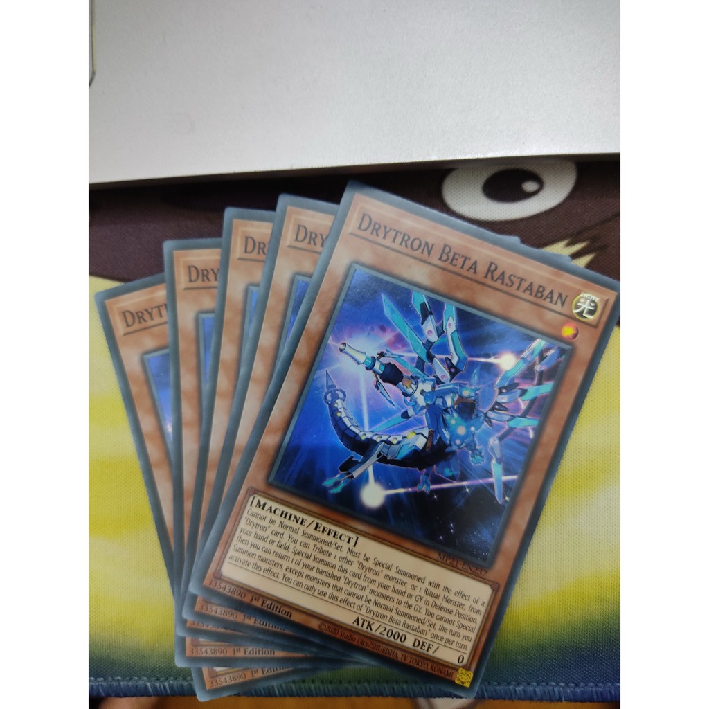 [Yugioh Funny Shop] 1 lá Thẻ bài Drytron Beta Rastaban - MP21-EN237 - Super Rare 1st Edition