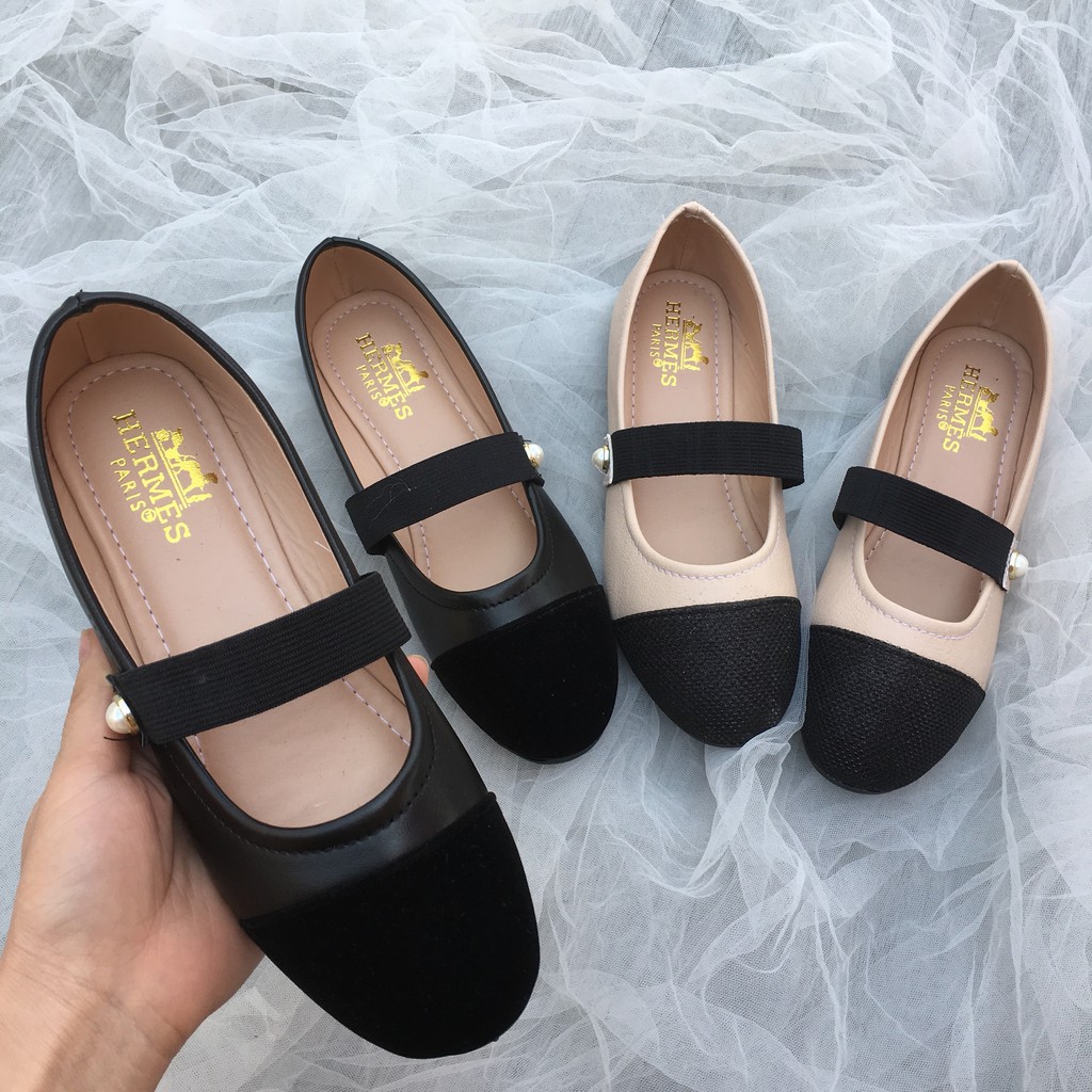 Giày bệt nữ đính ngọc cute | BigBuy360 - bigbuy360.vn