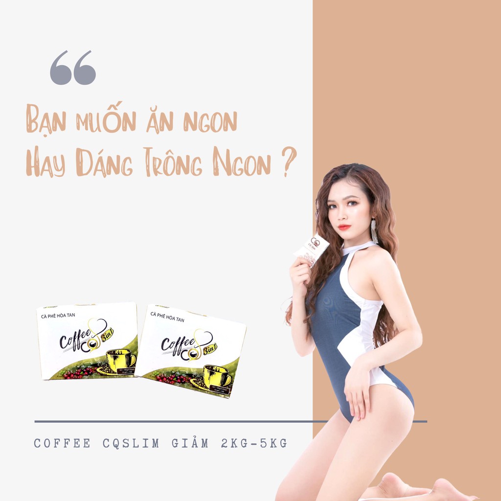 Cà Phê Giảm Cân CQ SLIM COFFEE 3 IN 1  Thái Lan (CHÍNH HÃNG 100%)