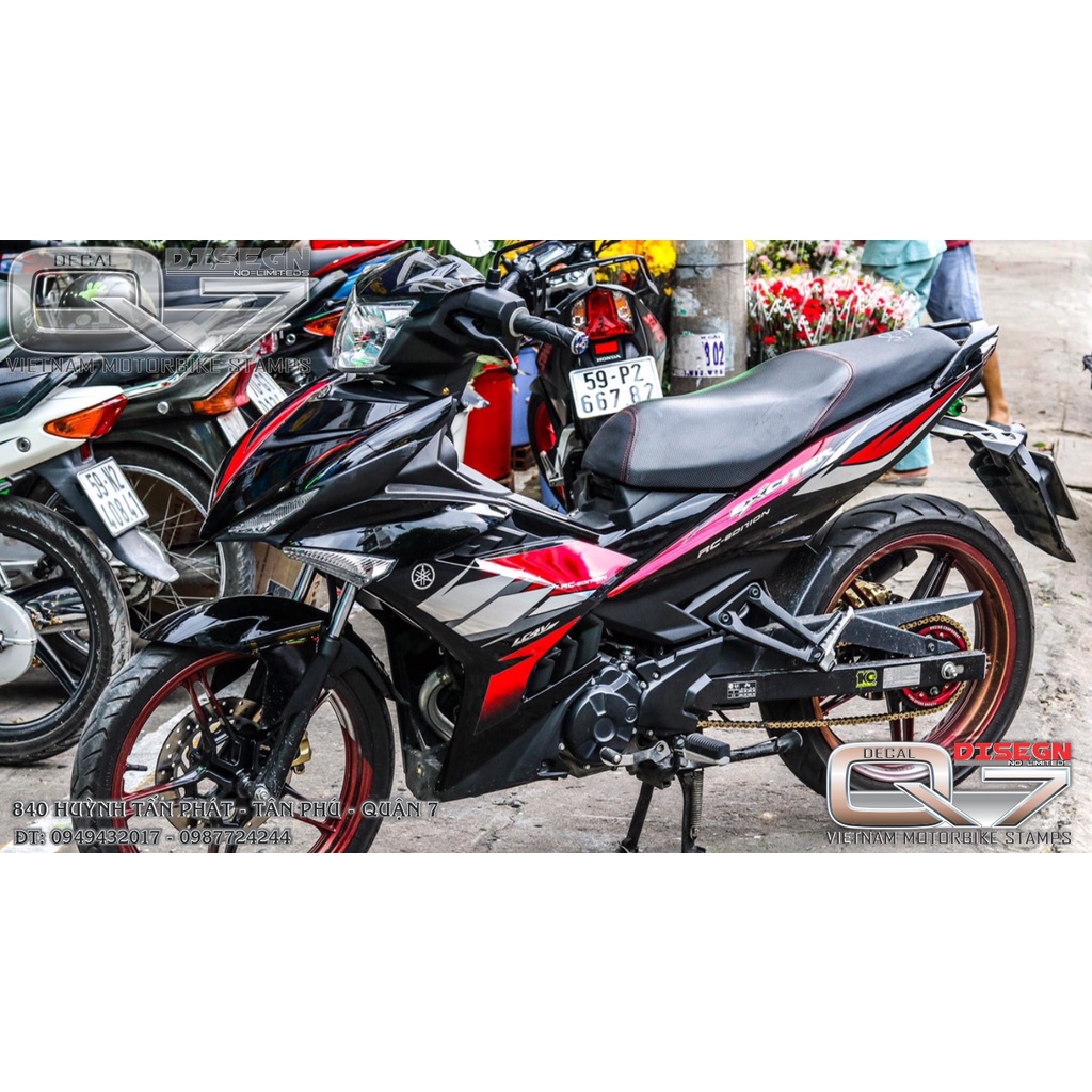 Tem Rời EXCITER 150 ĐỎ ĐEN