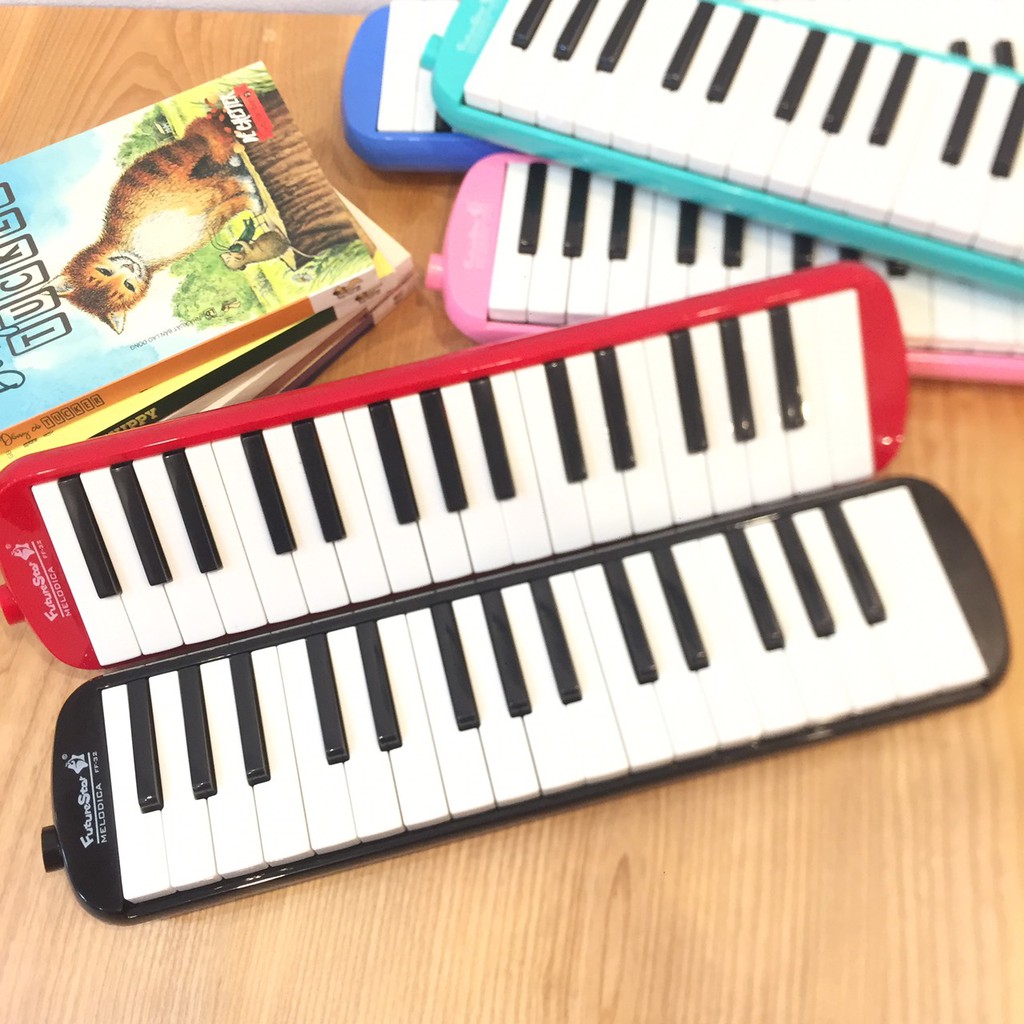 Kèn Melodica 32 phím cho bé (5 màu Đỏ,Xanh lá,Xanh nước biển,Hồng và Đen)