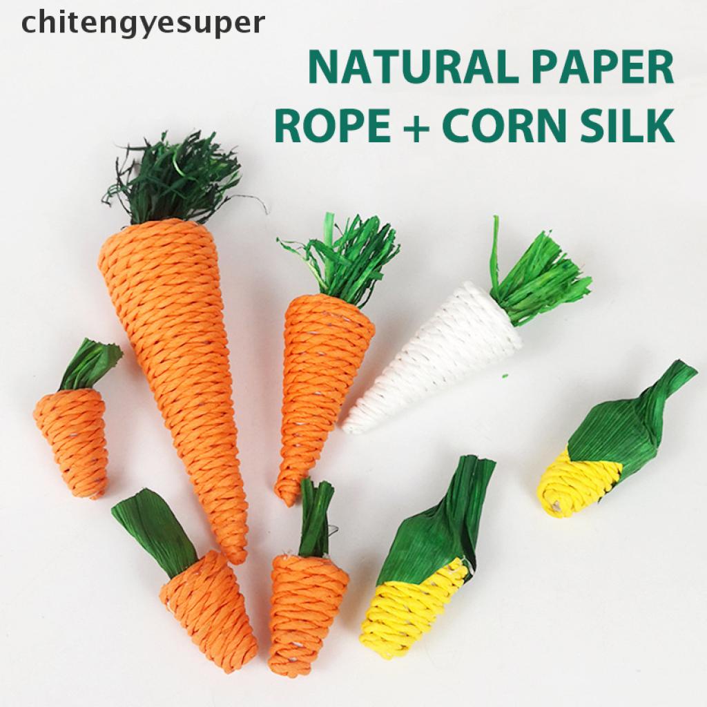 Đồ chơi nhai gặm hình củ cà rốt dễ thương cho chuột hamster / thỏ