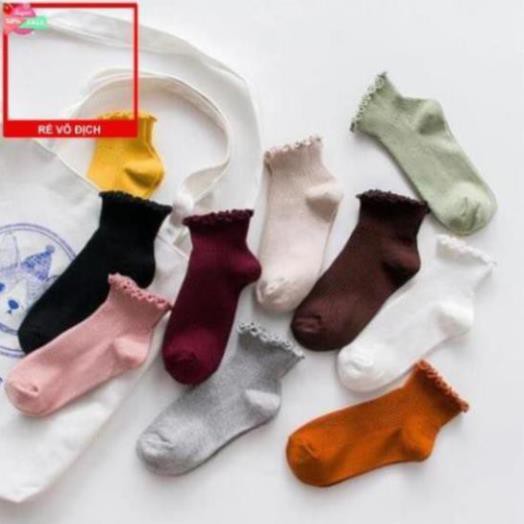 3 Cặp vớ cổ thấp viền cuốn dễ thương,,,