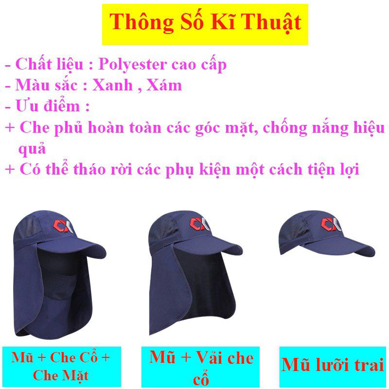 Mũ Câu Cá Chống Nắng Chixuân