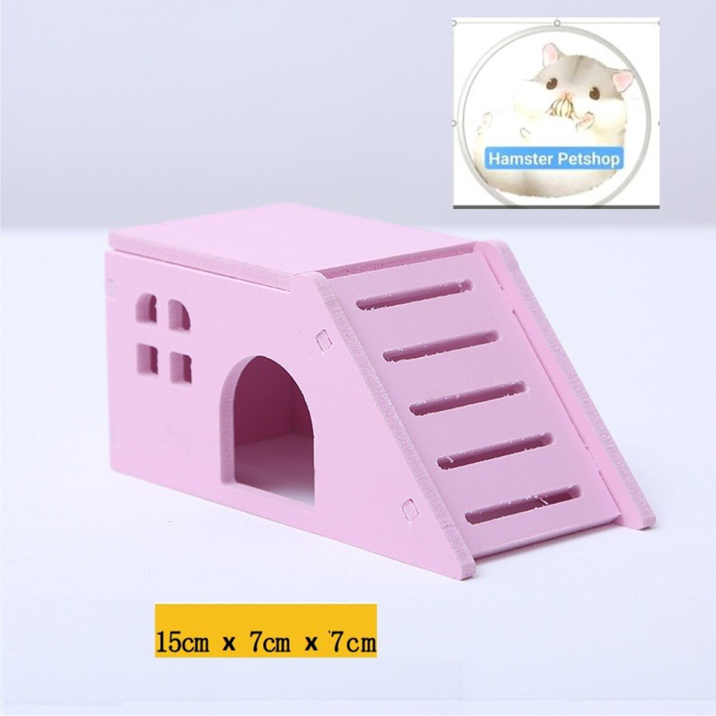 [Mã PET50K giảm Giảm 10% - Tối đa 50K đơn từ 250K] Nhà ngủ cầu trượt cho Hamster , sóc