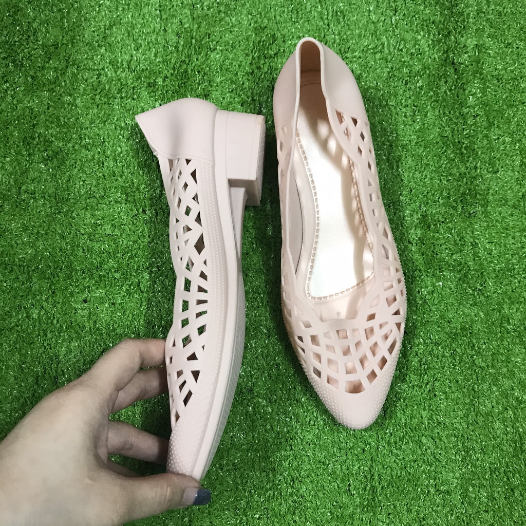 Giày búp bê nhựa lưới MS66