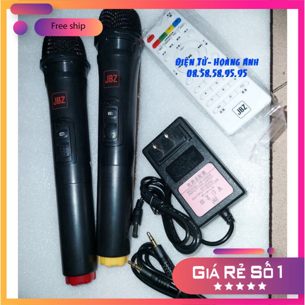 Loa kéo Jbz J8 + 2 micro không dây(J6 - J7 - J9 ... mẫu mới 3