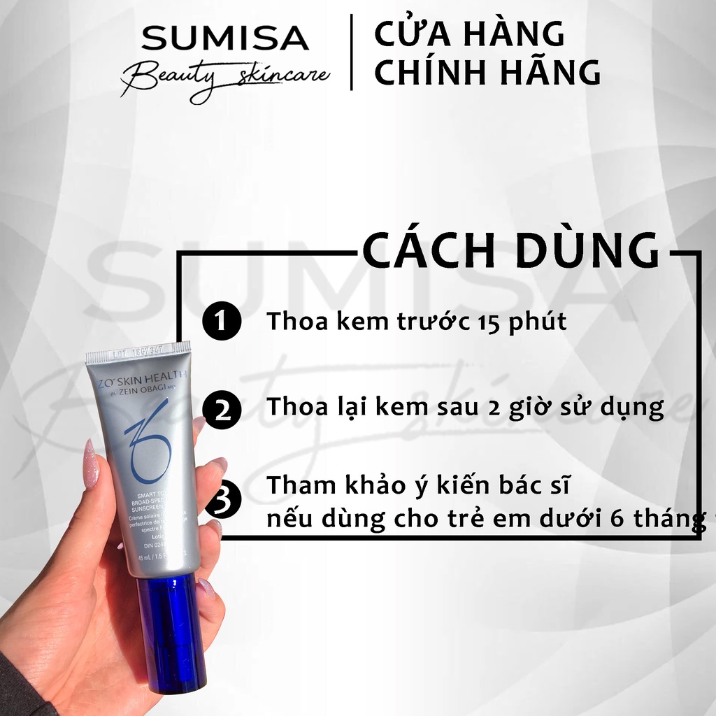 Zo Skin Health Smart Tone Broad Spectrum SPF 50 Kem chống nắng cho da dầu