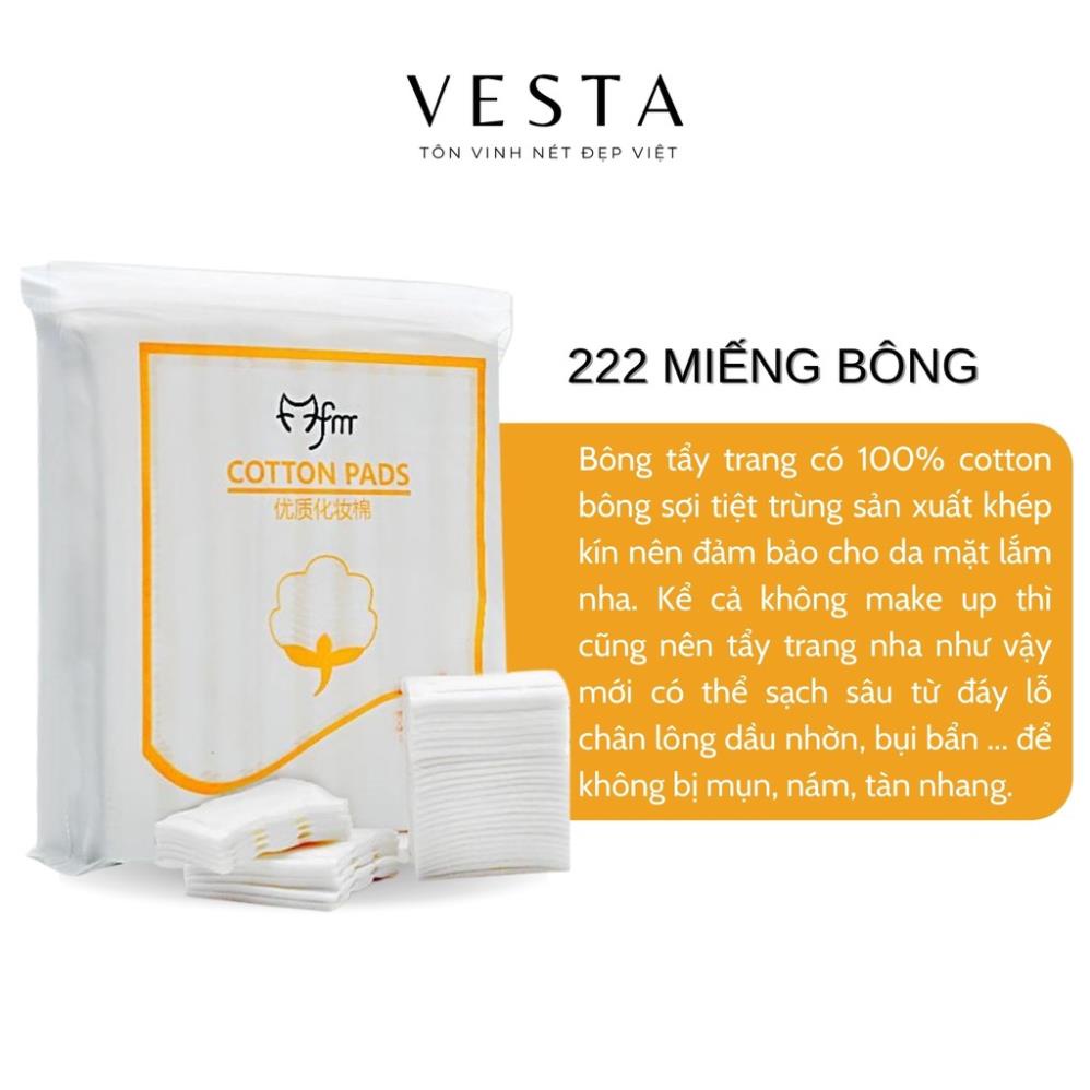 Bông tẩy trang Cotton Pads 3 Lớp 222 miếng SeeMe beauty TC-002