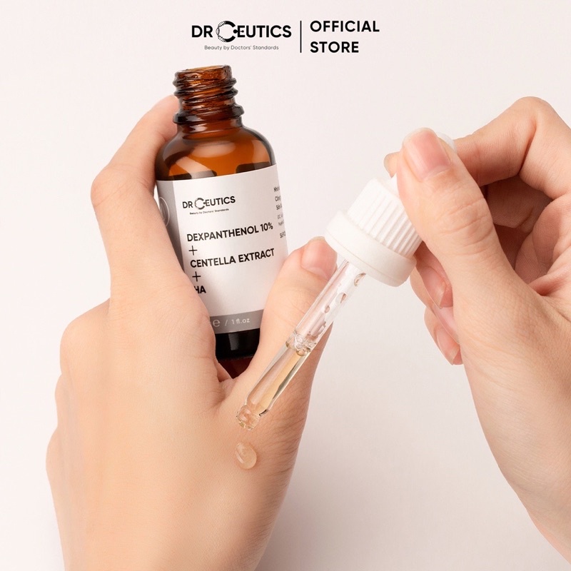 Tinh chất ngừa thâm mụn phục hồi da serum b5 DrCeutics Dẽpanthenol 10% + centella extract + ha dr ceutics drceutic