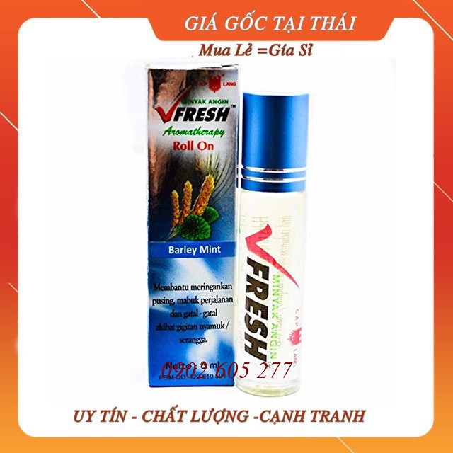 [Combo]12 chai Dầu Vfresh Dầu Lăn Hương Bạc Hà Thiên Nhiên Thái Lan