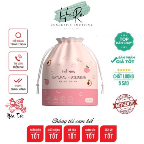Khăn lau mặt dùng 1 lần,Cuộn tẩy trang, lau khô, lau ướt giấy cotton lau mặt dùng một lần Mocco