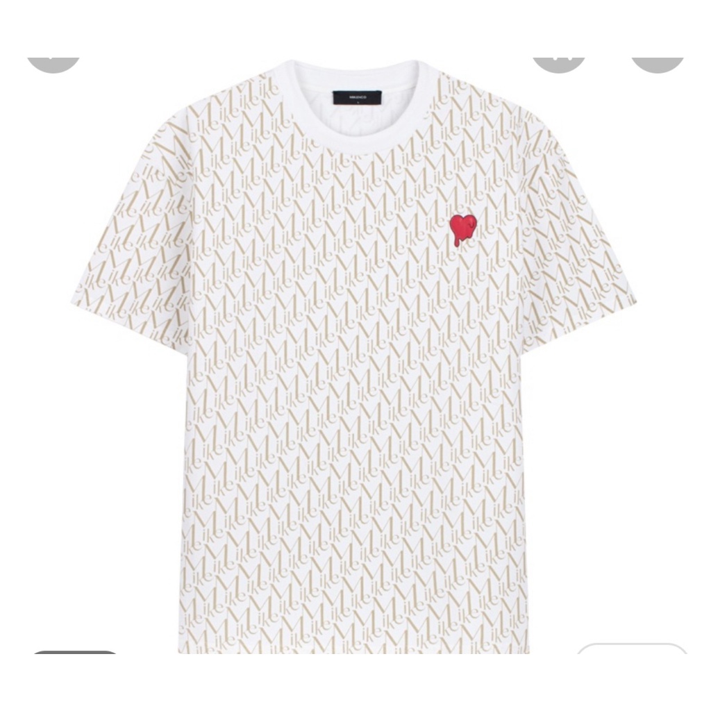 Áo thun tay lỡ Mikenco Monogar họa tiết in kín form rộng đẹp HARIQUEEN - Áo phông nam nữ unisex kiểu hàn quốc vải cotton
