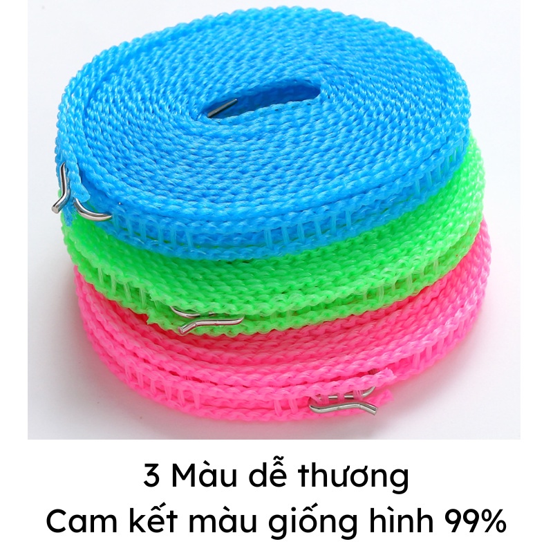 Dây phơi quần áo chống dồn đồ dây phơi đồ đa năng thông minh 5 mét 1117