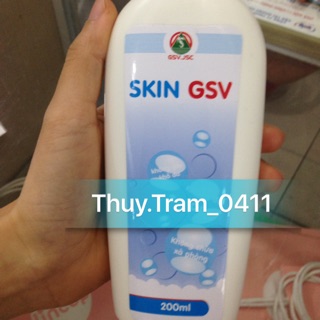 Sữa rửa mặt, sữa tắm Skin GSV 200ml an toàn cho da