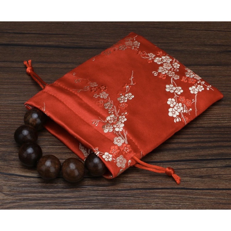 Túi Gấm Thêu Hoa Đào Cao Cấp đựng Đồ Phong Thuỷ