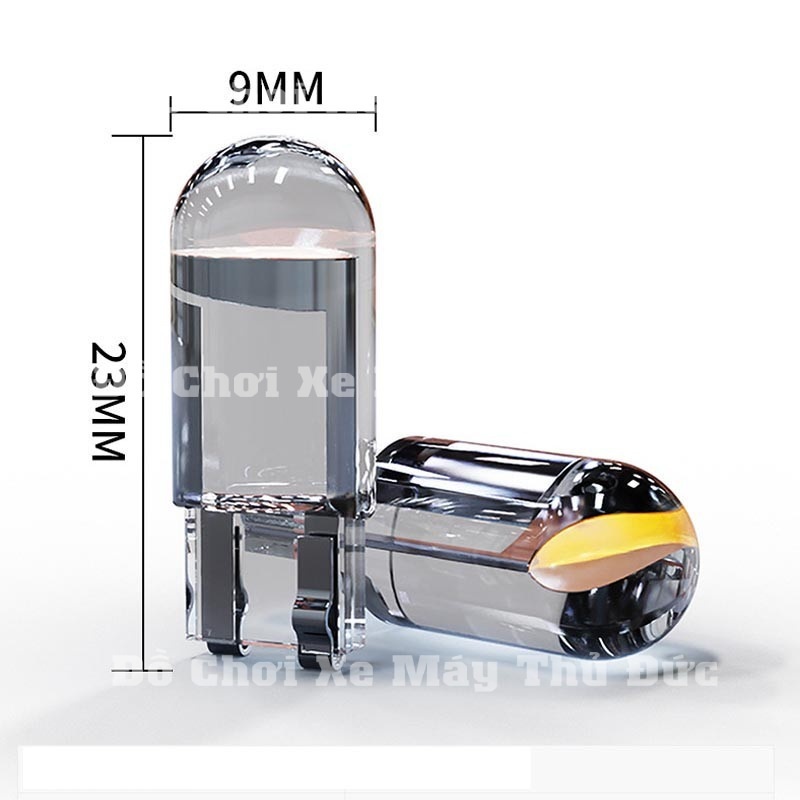 Bóng Led T10 Siêu Sáng, Đèn Led T10 Lắp Mặt Đồng Hồ, Demi, Xi Nhan Xe Máy, Ô Tô.Dermi Đúc Kính - Chính Hãng - Bảo Hành