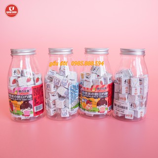 Kẹo sữa chua khô Milk Sugar Cube xinh xắn 140g có nhiều vị dễ lựa chọn kẹo giòn vị ngọt ít thơm hương trái cây
