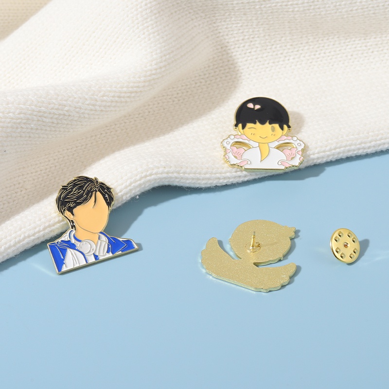 Huy Hiệu Cài Áo Hình Yuzuru Hanyu Trượt Ván Quà Tặng Cho Người Hâm Mộ Và Bạn Bè