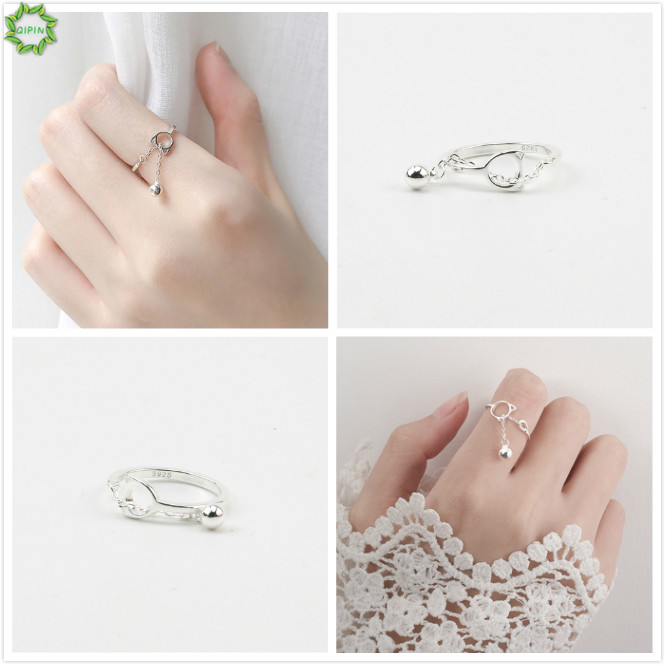 Nhẫn Đeo Ngón Tay Bằng Kim Loại Hình Chuông Nhỏ Xinh Xắn Độc Đáo Cho Nữ