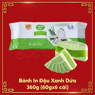 Bánh in đậu xanh dứa tân huê viên túi 6 cái - miền tây sóc trăng