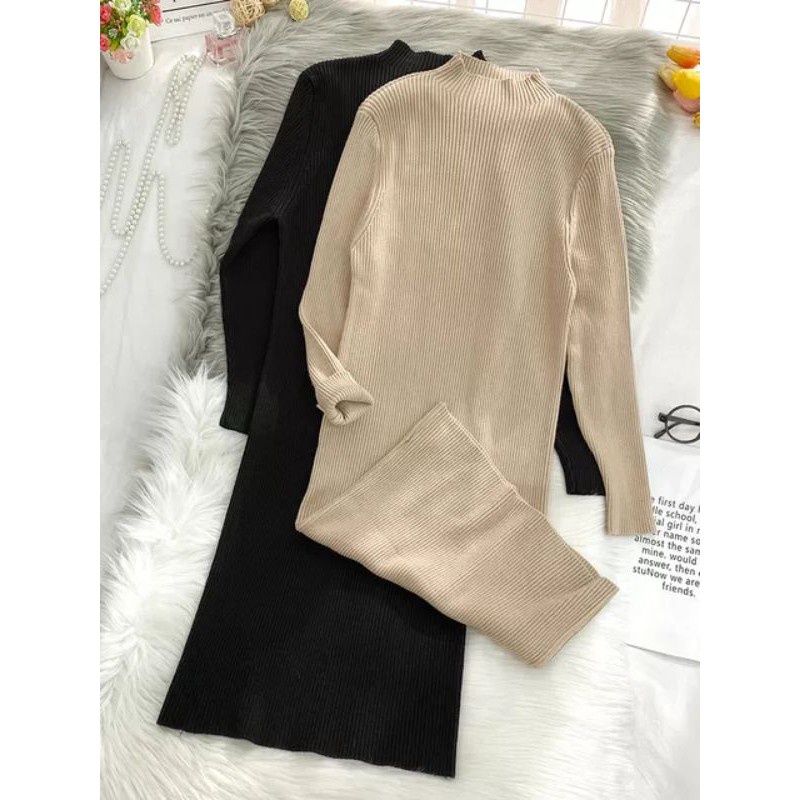 Váy len body thời trang, chất dầy, ấm - SCXV34