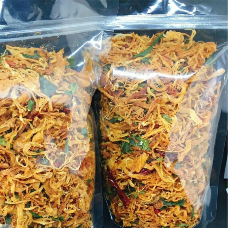 Zip khô gà, bò, heo cháy tỏi 100gr cực nhiều