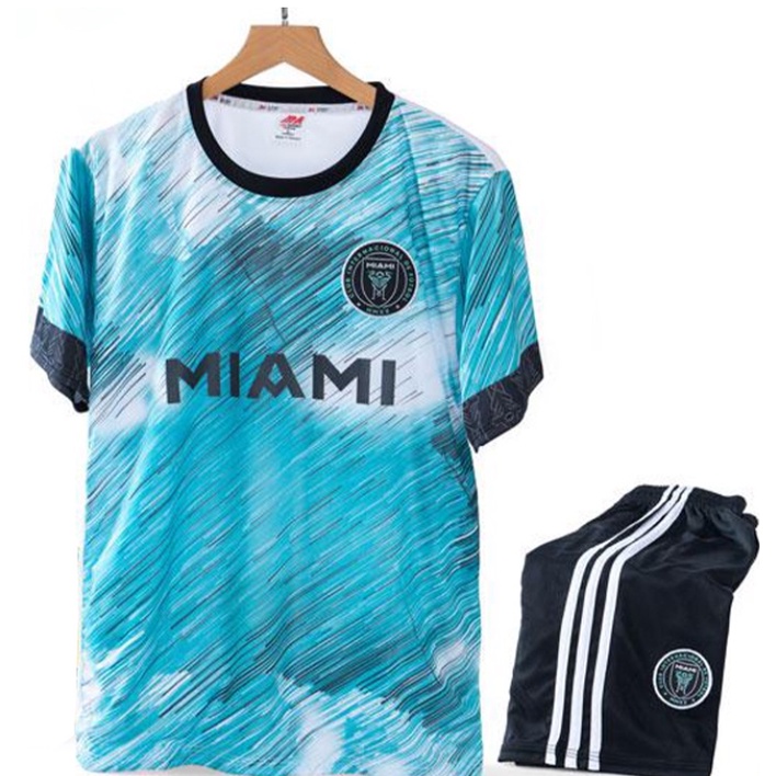 Quần Áo Bóng Đá, Đồ Đá Banh Miami Xanh 2022 2023 - Thun Lạnh Cao Cấp, Không Nhăn, Không Xù Lông