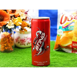 Nước tăng lực Sting dâu,lon 330 ml