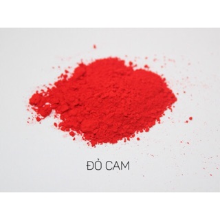 Màu khoáng đỏ cam , xuất sứ mỹ