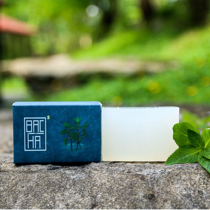 Xà bông Sinh Dược Bạc Hà chiết xuất thiên nhiên sảng khoái mát lạnh, diệt khuẩn, sáng da, thư giãn