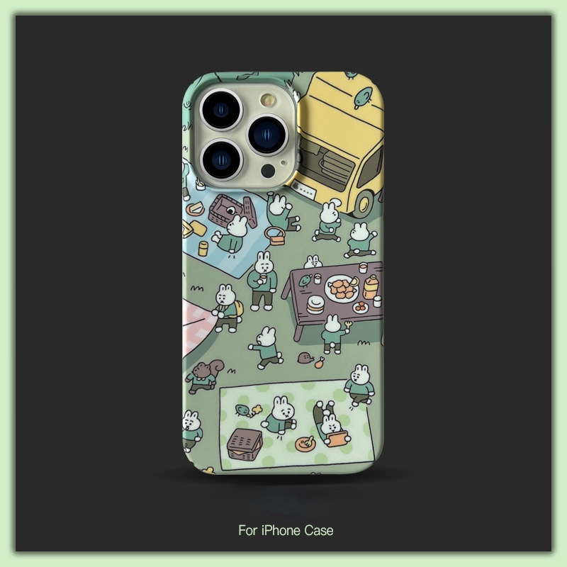 Ốp Điện Thoại Cứng Hình Thỏ Hoạt Hình Cho iPhone 14 / 13 / 12 Pro MAX / 13Pro / 12Pro / 12 / 14 Pro MAX / X / XS / XR / XS MAX / 11 / 11 Pro MAX Ca