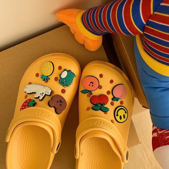 Dép Sandal Đế Dày Chống Trượt Dễ Thương Xinh Xắn Có Size 40-41 Phong Cách Hàn Quốc Dành Cho Nữ
