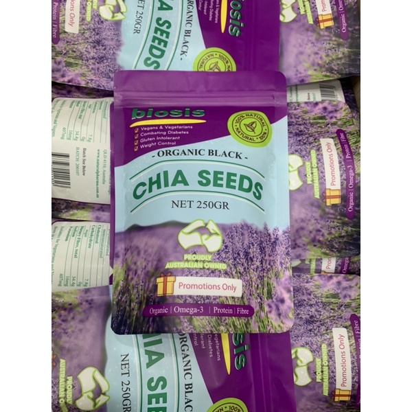 &lt;CHÍNH HÃNG&gt; Hạt Chia Organic Biosis 250g &amp; 1kg