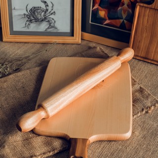 Cán lăn bột bằng gỗ, dụng cụ lăn bột, làm bánh